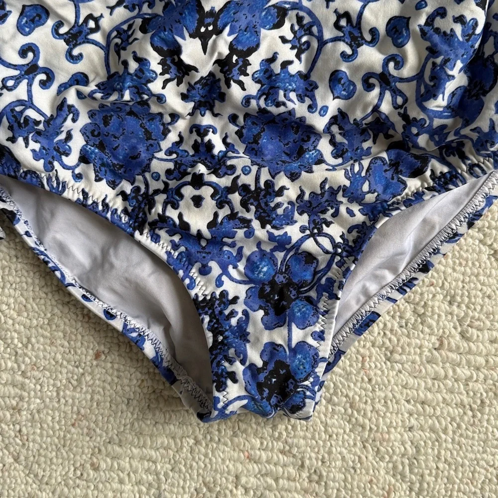 Anthropologie Nanette Lepore St. Etienne Goddess One Piece Halter Swimsuit - Picture 5 of 10